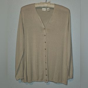 Beige Cardigan by Cherokee